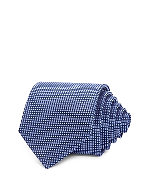The Men's Store At Bloomingdale's Woven Micro Square Neat Silk Classic Tie - 100% Exclusive In Navy/blue