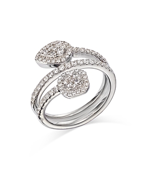 Bloomingdale's Diamond Halo Cluster Wrap Ring in 14K White Gold, 0.75 ct. t.w. - 100% Exclusive