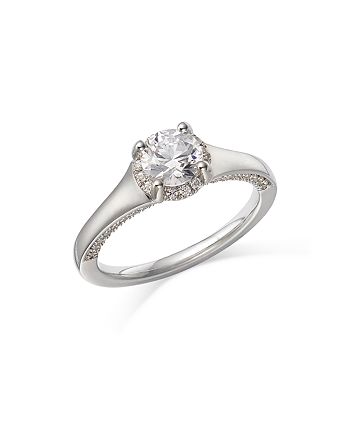 Bloomingdale's - Diamond Halo Engagement Ring in 14K White Gold, 1.25 ct. t.w. - 100% Exclusive