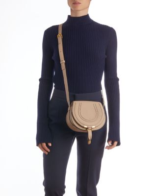 Marcie Small Leather Saddle Bag