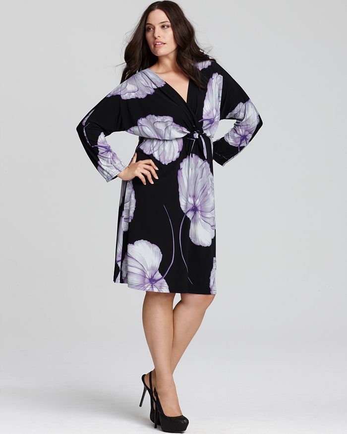 Melissa Masse Plus Size Floral Print Jersey Dress | Bloomingdale's
