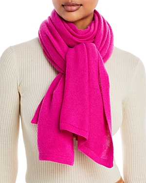 C By Bloomingdale's Cashmere Solid Travel Wrap Scarf - 100% Exclusive In Pink