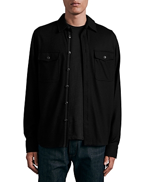 Rag & Bone Wool Shirt Jacket In Black