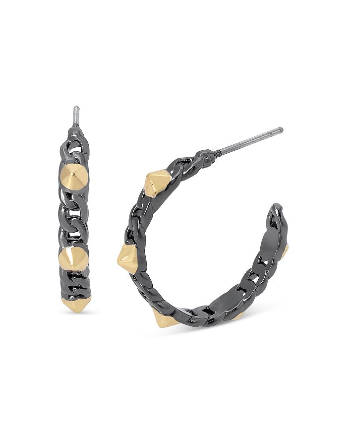 ALLSAINTS Studded Chain Hoop Earrings Bloomingdale's