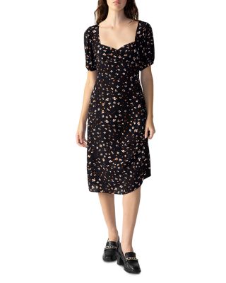 knee length dresses for ladies Mirabello Sweetheart Neck Midi Dress