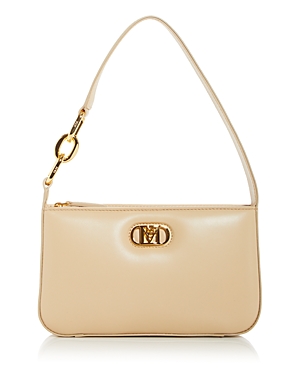 Mcm Mode Travia Leather Shoulder Bag In Semolina