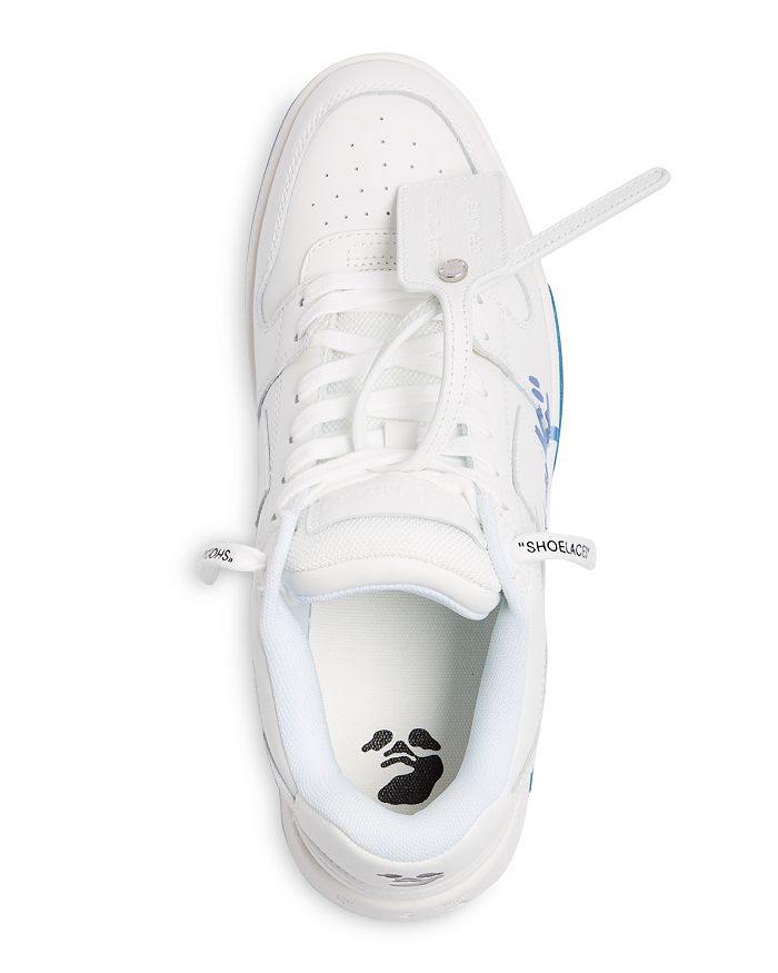 Shop Off-white Men's Out Of Office Low Top Sneakers In Blue/white