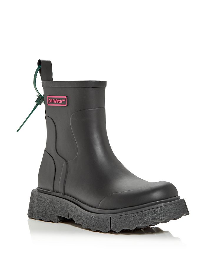 Off-White Black Sponge Rain Boots