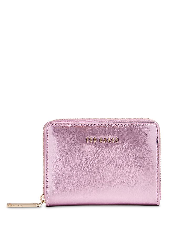 Ted Baker - Lilleee Small Metallic Leather Zip Around Purse