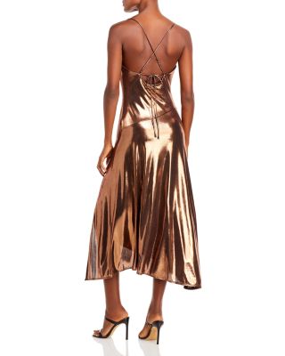 knee length dresses for ladies Astr The Label | Kourtney Rhinestone Lace Mini Dress in Brown