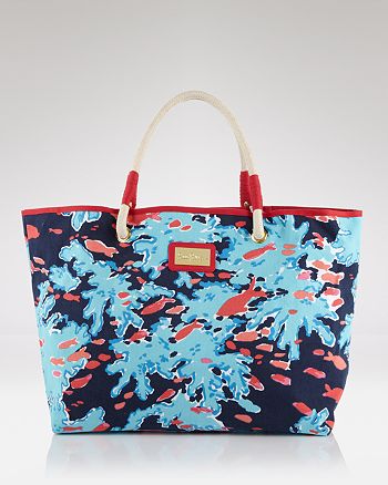 Lilly Pulitzer Tote - Shoreline Canvas | Bloomingdale's