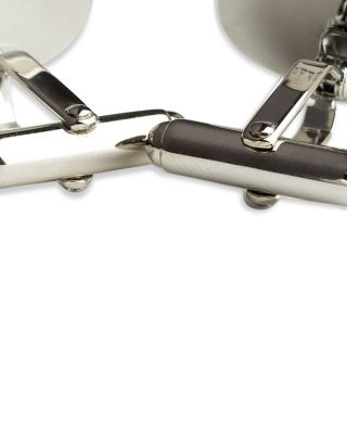 Sterling Silver & Onyx Inlay Stud & Cufflink Set