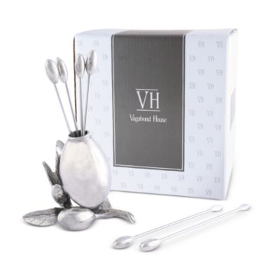 Olive Cheese Picks and Holder Set