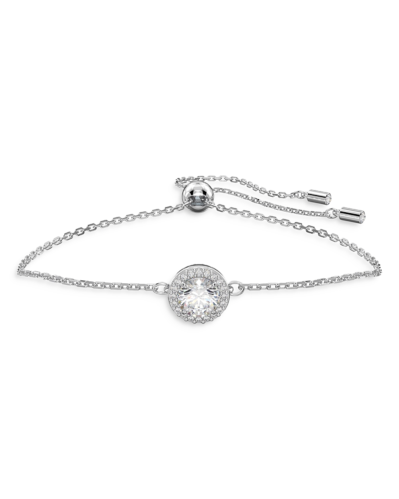 Swarovski Women's Constella Rhodium-plated & Crystal Slider Bracelet In Silver