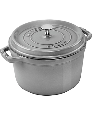 Staub 5-qt. Tall Enameled Cast Iron Cocotte In Grey
