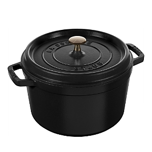 Staub 5-qt. Tall Enameled Cast Iron Cocotte In Black