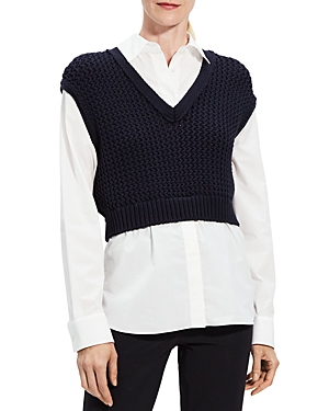 THEORY LAYERED LOOK TOP