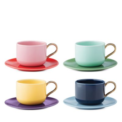 Make It Pop 8-Piece Cup & Saucer Set