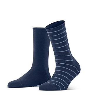 Falke Striped Socks, Set Of 2 In Royal Blue