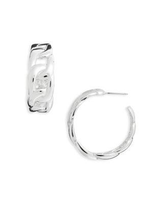 Kenneth Jay Lane Link Hoop Earrings