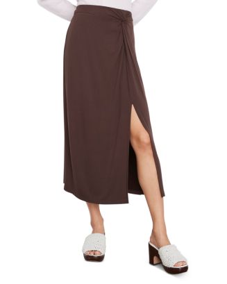 Vince Side Twist Midi Skirt | Bloomingdale's