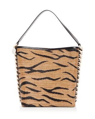 STELLA MCCARTNEY ◆ Frayme Tiger Raffia Bag Stella McCartney Frayme Tote Bag Raffia | Bloomingdale's