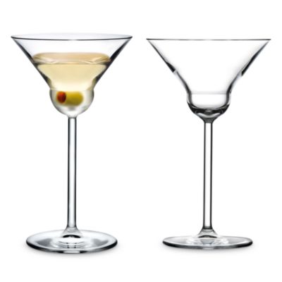 Vintage Rounded Martini Glasses, Set of 2
