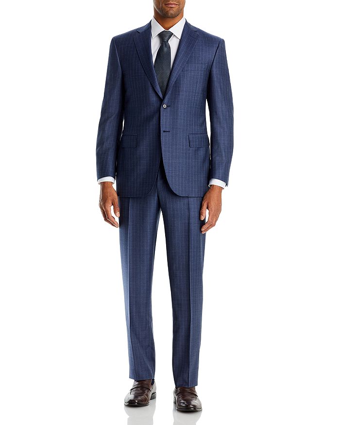 Canali - Siena Classic Fit Sharkskin Tonal Stripe Suit