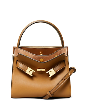 Tory Burch Lee Radziwill Petite Double Satchel Bag In Tiramisu