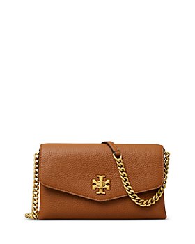 Tory Burch - Kira Pebbled Leather Chain Wallet