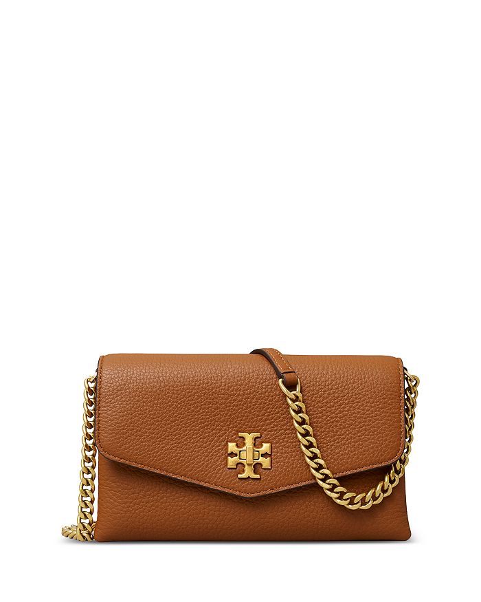 Tory Burch Kira Pebbled Leather Chain Wallet | Bloomingdale's