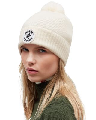 Perfect Moment Logo Patch Merino Wool Pompom Beanie II  display picture 1