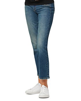 Joe's Jeans - The Lara Ankle Mid Rise Straight Leg Maternity Jeans in Toska
