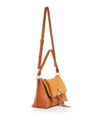 Joan Small Leather & Suede Shoulder Bag