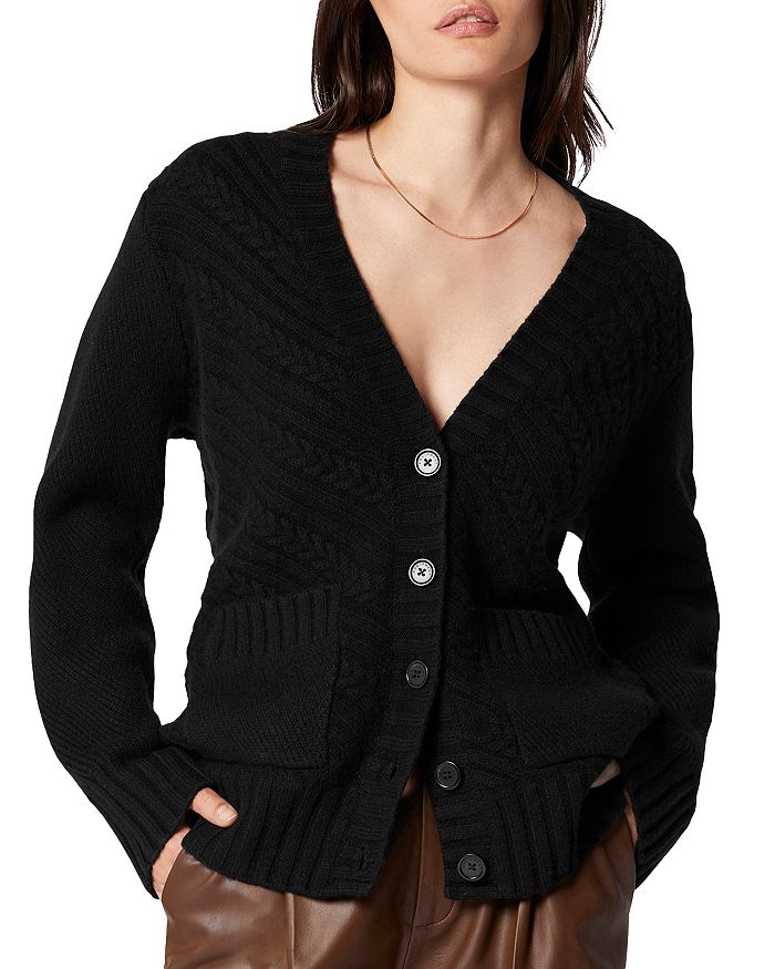 Equipment Tallulah Wool Cable Knit Cardigan | Bloomingdale's