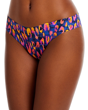 Commando Printed Classic Thong In Flame Leopard