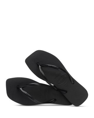 Women's Slim Square Toe Slip On Flip Flop Sandals