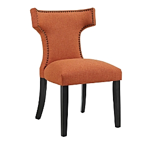Modway Curve Fabric Dining Chair In Orange