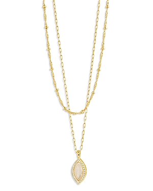 Shop Sterling Forever Calla Layered Necklace, 18-20 In Gold