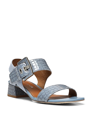 DONALD PLINER WOMEN'S ANKLE STRAP SLINGBACK MID HEEL SANDALS