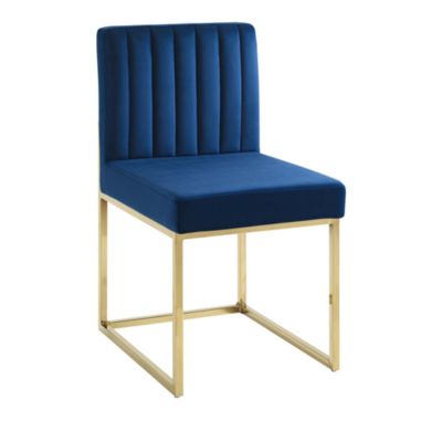 Modway - Channel Tufted Sled Base Performance Velvet Dining Chair