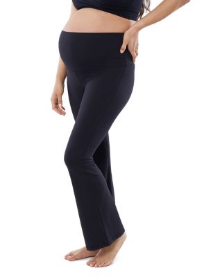 Fold Down Flared Maternity Leggings