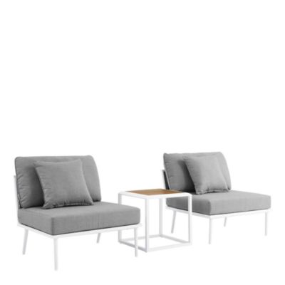 Modway Stance 3 Piece Outdoor Patio Aluminum Set