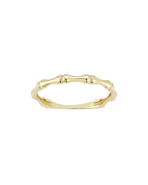 Moon & Meadow 14k Yellow Gold Bamboo Band Ring - 100% Exclusive