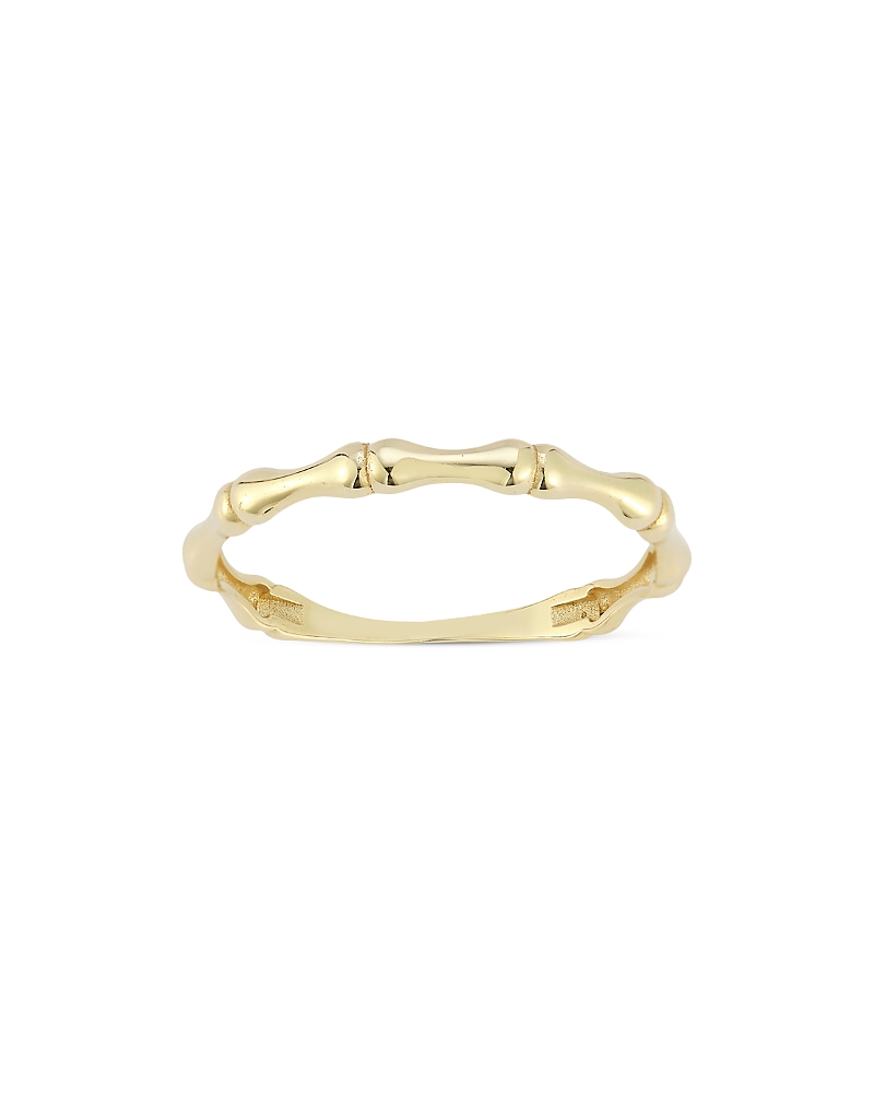 Moon & Meadow 14K Yellow Gold Bamboo Band Ring - Exclusive