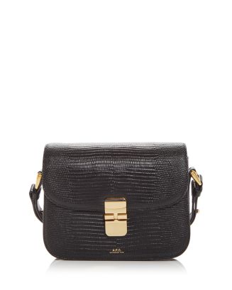★関税込★A.P.C.★A.P.C. Grace Small Bag Black Gold★ A.P.C. Women's Grace Small Bag, Black, One Size: Handbags
