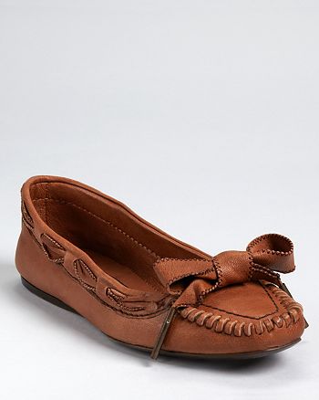 Burberry Flats - Ireland Washed Leather Ballerina | Bloomingdale's