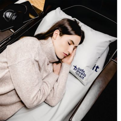 Luxury Travel Airplane Seat Cover &amp; Pillow Case Set