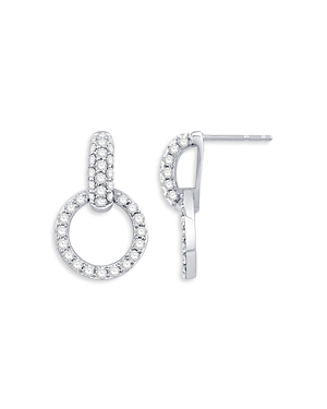 Bloomingdale's Diamond Door-Knocker Earrings in 14K White Gold, 1 ct. t.w. - 100% Exclusive