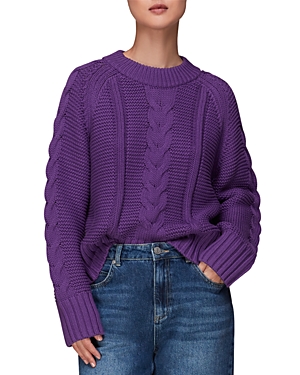 WHISTLES CABLE KNIT SWEATER